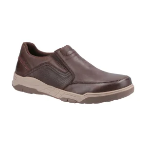 Sale TOG24 Hush Puppies Fletcher Mens Shoe Coffee