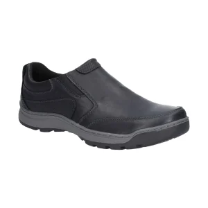 Clearance TOG24 Hush Puppies Jasper Mens Trainer Black