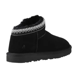 Clearance TOG24 Hush Puppies Sloane Bootie Slipper Womens Black