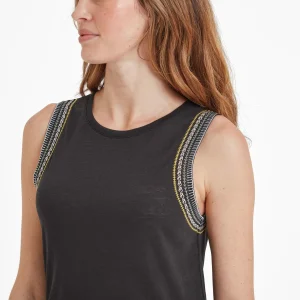 Clearance TOG24 Iris Womens Vest In Washed Black |