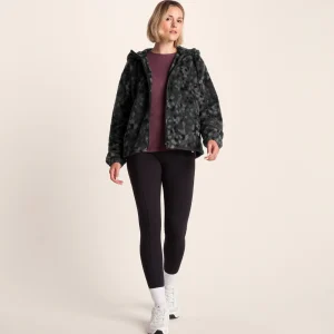 New TOG24 Joanna Womens Sherpa Fleece Black Pebble Print