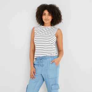 Hot TOG24 Katie Womens Vest Optic White/Dk Indigo