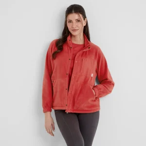 New TOG24 Kayford Womens Microfleece Jacket Cranberry