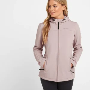 Clearance TOG24 Keld Womens Softshell Hooded Jacket Dusky Pink