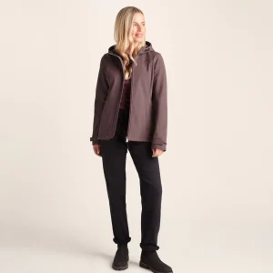 New TOG24 Keld Womens Softshell Hooded Jacket Dark Mauve