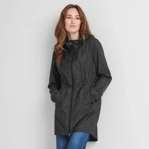 Clearance TOG24 Kilnsey Womens Rain Jacket | Washed Black Dash Print
