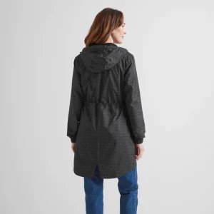 Clearance TOG24 Kilnsey Womens Rain Jacket | Washed Black Dash Print