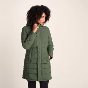 Outlet TOG24 Kirkham Womens Padded Long Jacket Dark Green