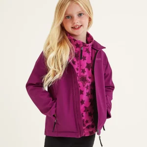 Outlet TOG24 Koroma Kids Softshell Hooded Jacket Purple Berry