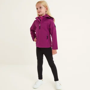Outlet TOG24 Koroma Kids Softshell Hooded Jacket Purple Berry