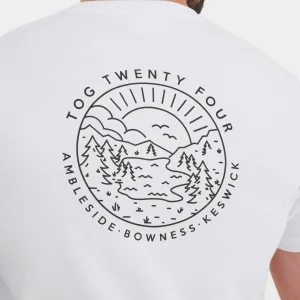 Hot TOG24 Lakes Mens T-Shirt In White | Lakes T-shirts |