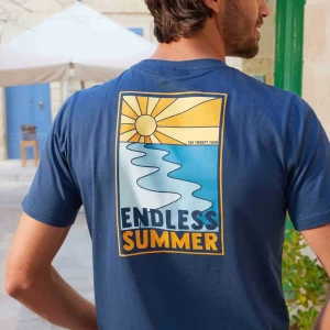 Hot TOG24 Lalo Mens T-Shirt Inky Blue | T-Shirts For Men |