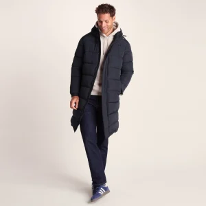 Outlet TOG24 Langrick Mens Long Padded Jacket Dark Indigo