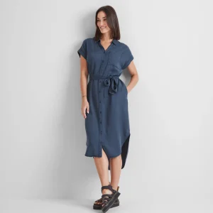 Discount TOG24 Lenira Womens Shirt Dress Dark Denim