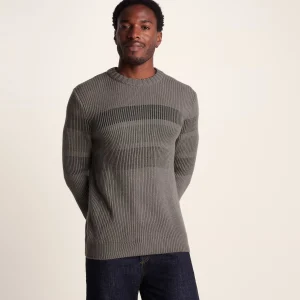 Fashion TOG24 Leonard Mens Knitted Jumper Mid Grey