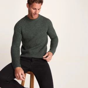 Clearance TOG24 Logan Mens Knitted Jumper Light Forest