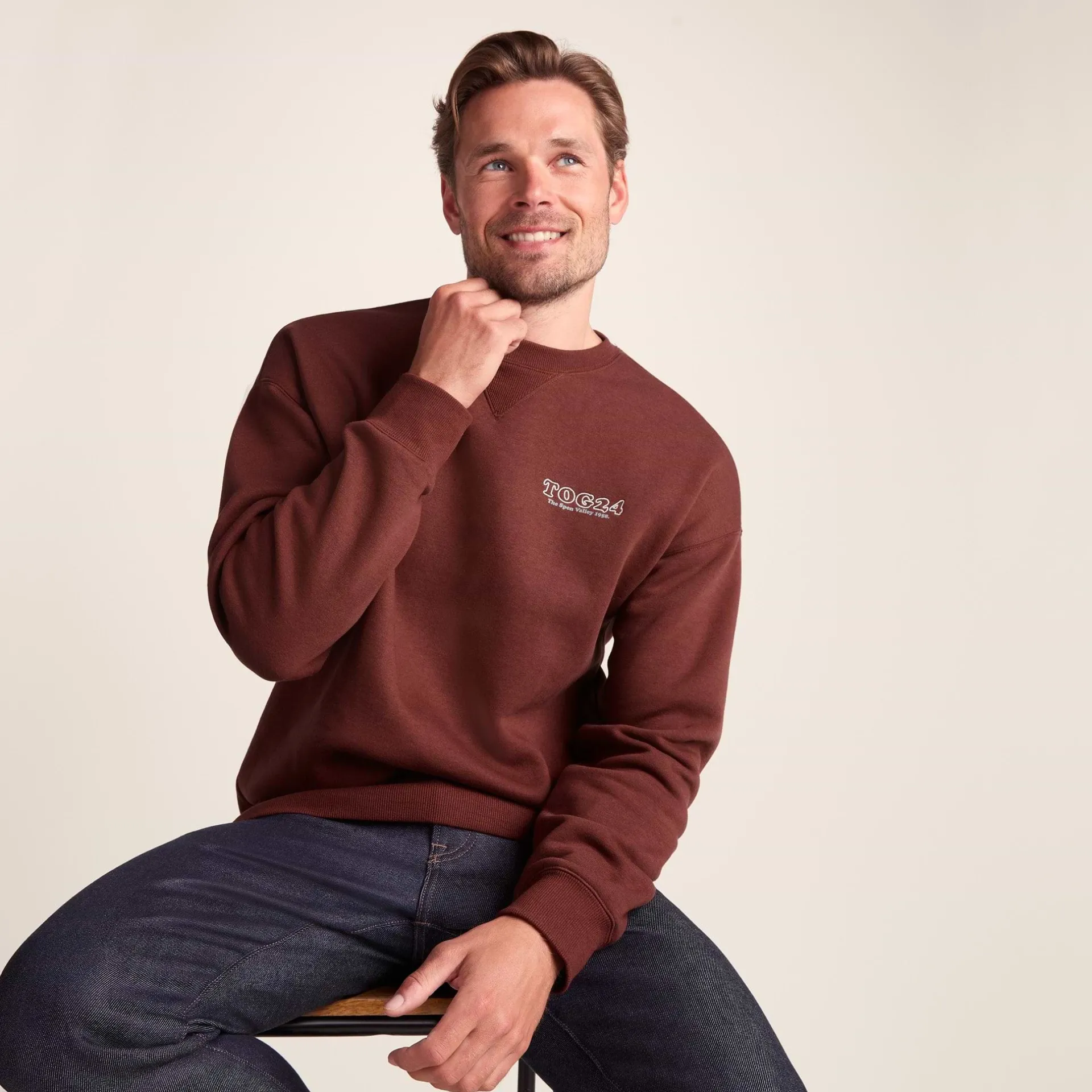 lytham-men39s-crew-neck-sweats-OXVdPHTo-5.webp Sale TOG24 Lytham Men's Crew Neck Sweatshirt Port |