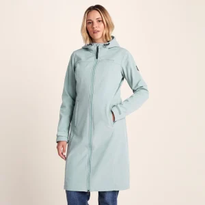 Clearance TOG24 Marina Womens Extra Long Softshell Jacket Misty Grey