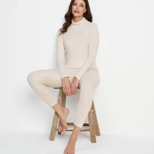 New TOG24 Meru Womens Cashmere Touch Roll Neck | Off White