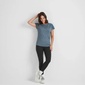 Sale TOG24 Moorley Womens Tech Short Sleeve Top Blue Dolphin