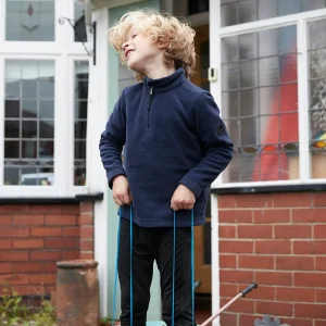 Hot TOG24 Toffolo Kids Zip Neck Pull-On Fleece | Navy