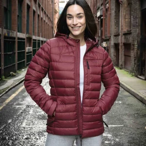 New TOG24 North Womens Hooded Jacket Burgundy
