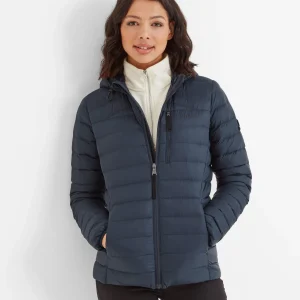 Fashion TOG24 North Womens Hooded Jacket Dark Indigo
