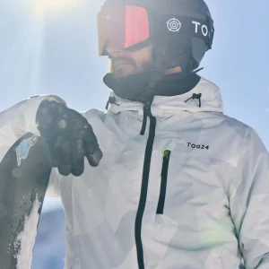 New TOG24 Palisade Mens Ski Jacket Light Grey Camo