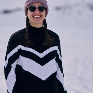 Sale TOG24 Piste Womens Knitted Jumper Black