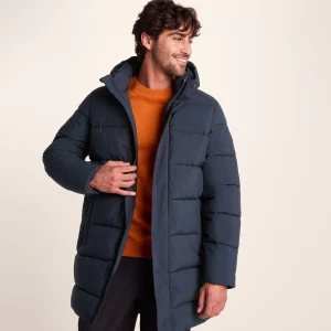 Hot TOG24 Preece Mens Padded Long Jacket Dark Indigo