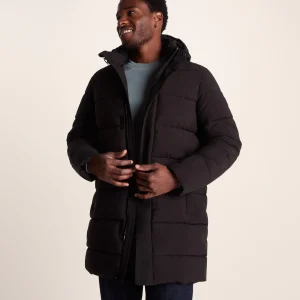 Clearance TOG24 Preece Mens Padded Long Jacket Black