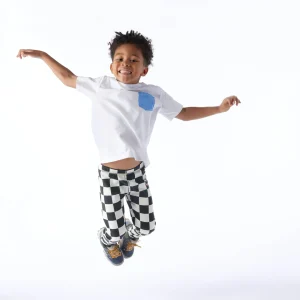 Fashion TOG24 Racka Kids Shaun The Sheep Legging Black Woolly Checkerboard