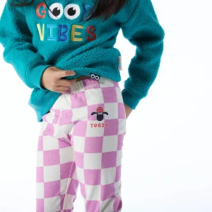Sale TOG24 Racka Kids Shaun The Sheep Legging Pink Woolly Checkerboard