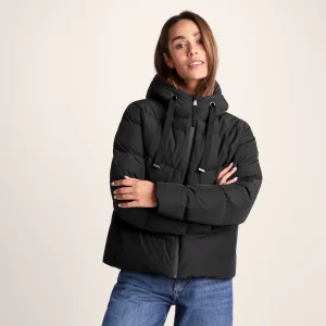 Fashion TOG24 Raleigh Luxe Short Womens Down Jacket Black