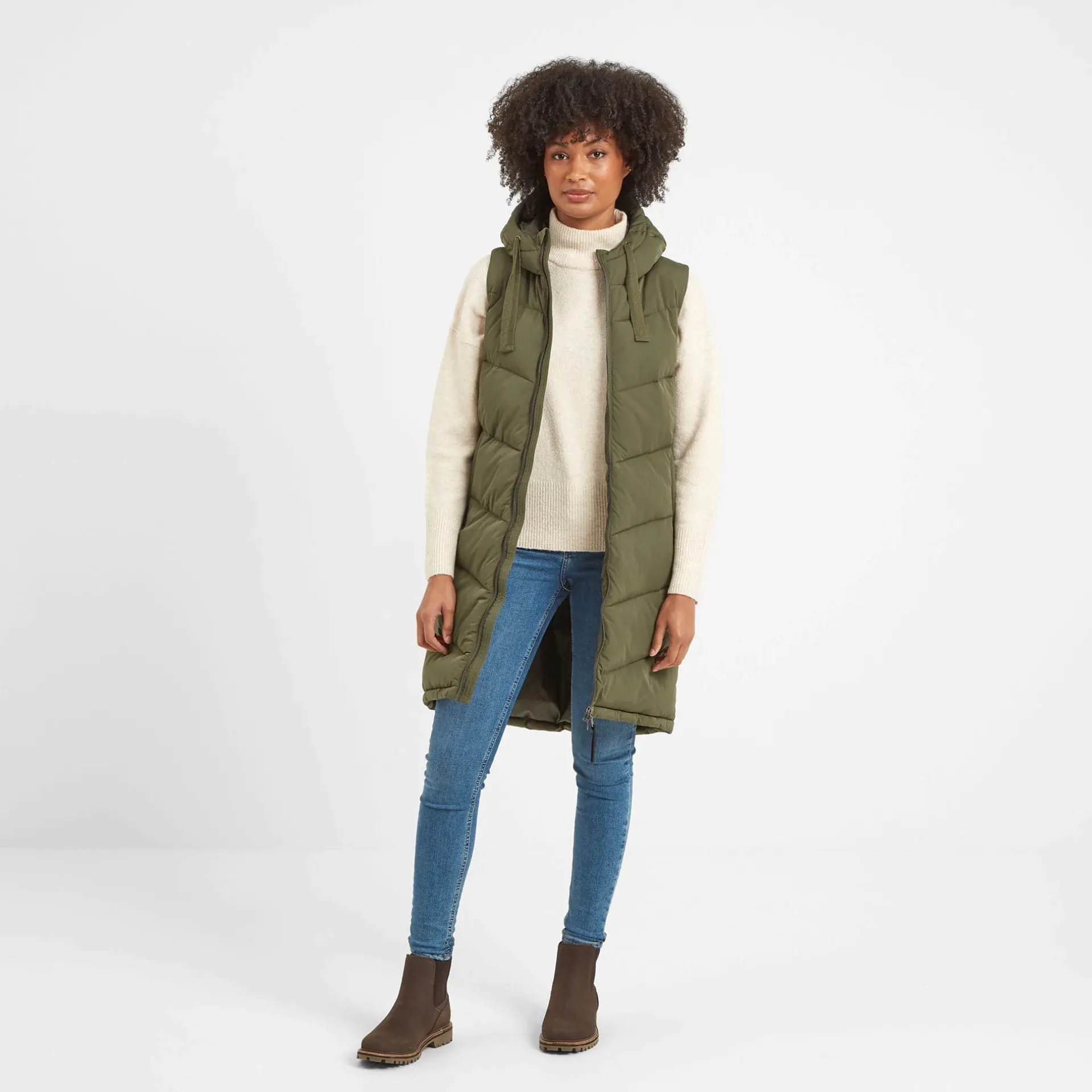 ranskill-womens-khaki-extra-lo-SEuFrFcz-3.webp Best TOG24 Ranskill Womens Extra Long Winter Gilet | Khaki