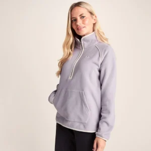 Online TOG24 Rawson Womens Fleece Zip Neck Lavender Grey