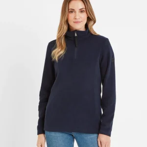 Best TOG24 Revive Womens Quarter Zip Fleece Dark Indigo