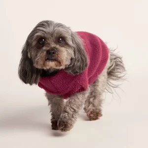 Clearance TOG24 Rover Sherpa Dog Coat XS Washed Burgundy