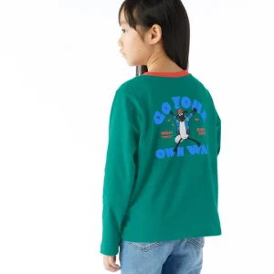 Online TOG24 Ryeland Kids Shaun The Sheep T-Shirt LS Jungle Green