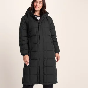 Hot TOG24 Saga Womens Heavy Padded Long Jacket Black