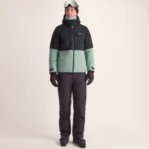 Fashion TOG24 Samoens Mens Ski Jacket Steel Teal/Black