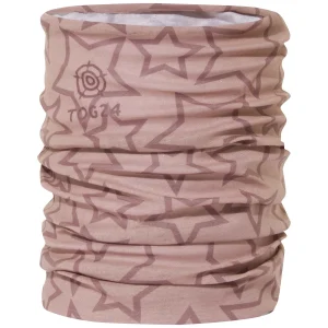 Best TOG24 Snood Multifunctional Neck Warmer Faded Pink Star Print