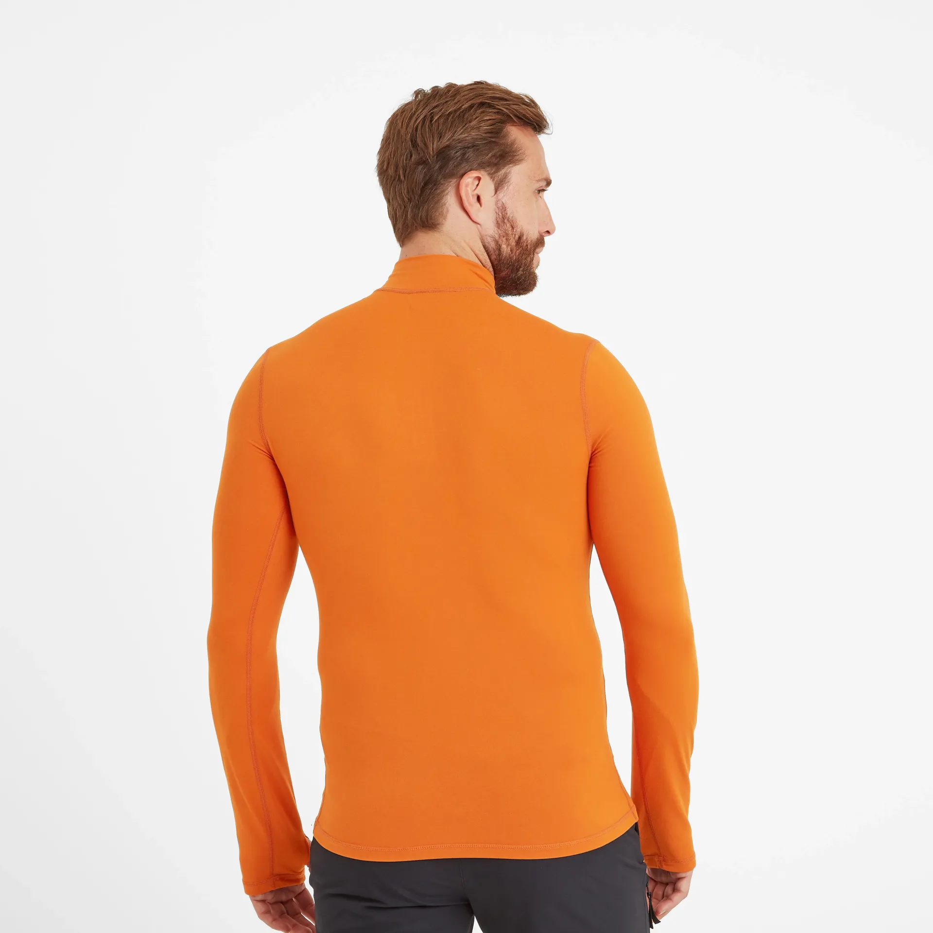 snowdon-mens-thermal-base-laye-rhnplZXO-2.webp Online TOG24 Snowdon Mens Thermal Base Layer Quarter Zip Dark Orange