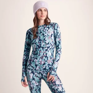 Clearance TOG24 Snowdon Womens Thermal Base Layer Crew Neck Scatter Print