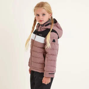 Fashion TOG24 Swift Kids Ski Jacket Faded Pink/Black