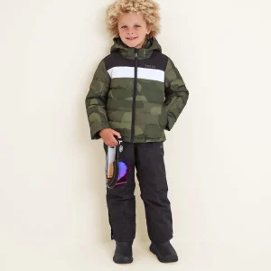 Discount TOG24 Swift Kids Ski Jacket Khaki Pixel Camo/Black