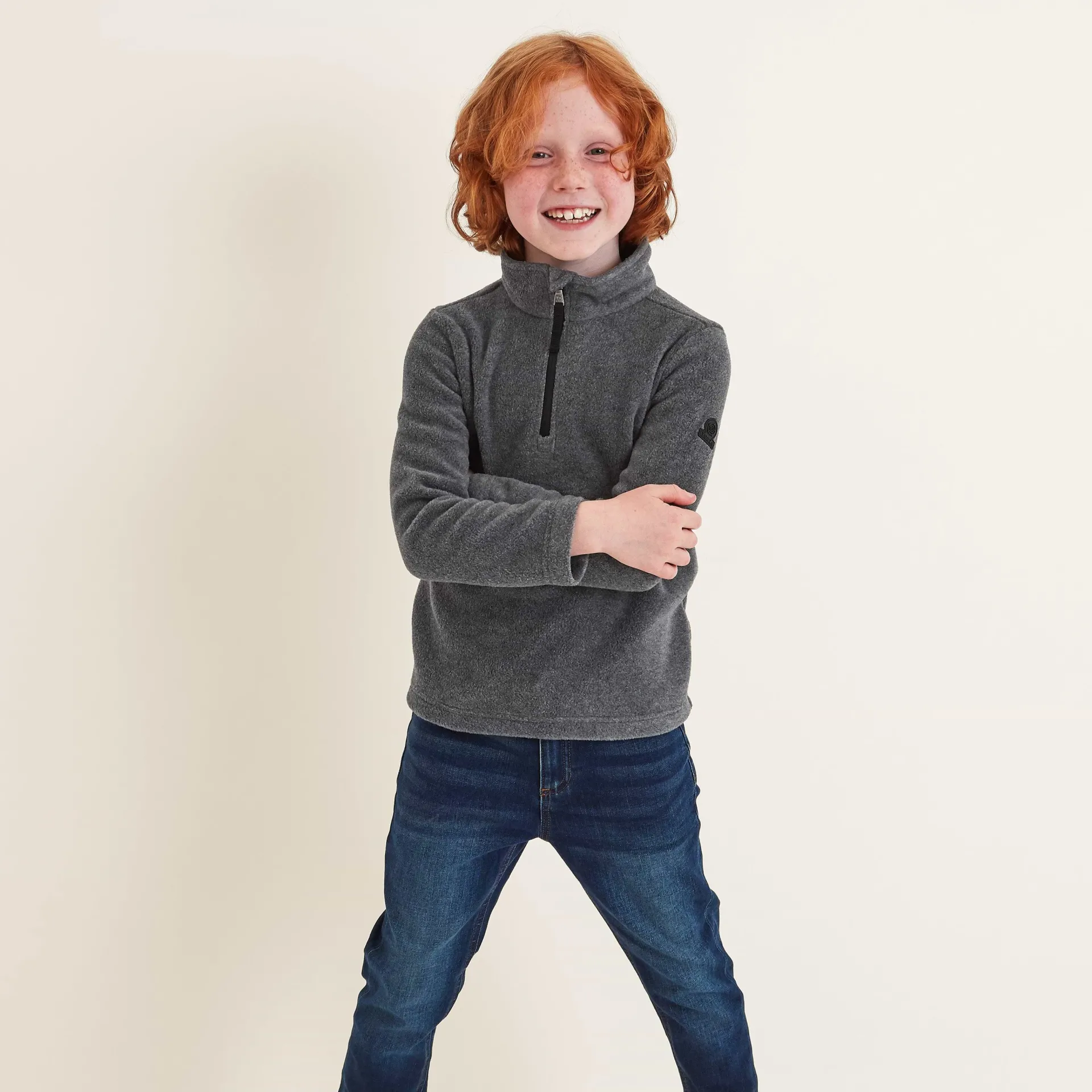 toffolo-kids-zipneck-fleece-gr-KIXhXaEn-2.webp Discount TOG24 Toffolo Kids Zipneck Fleece Grey Marl