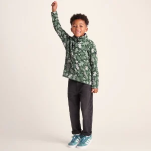 Outlet TOG24 Toffolo Kids Zipneck Fleece Oak Leaf Print