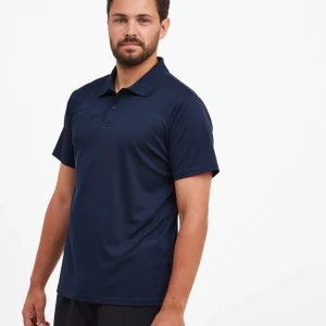 Fashion TOG24 Torres Mens Tech Polo Shirt In Blue | Navy
