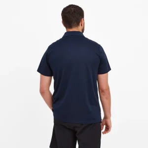 Fashion TOG24 Torres Mens Tech Polo Shirt In Blue | Navy